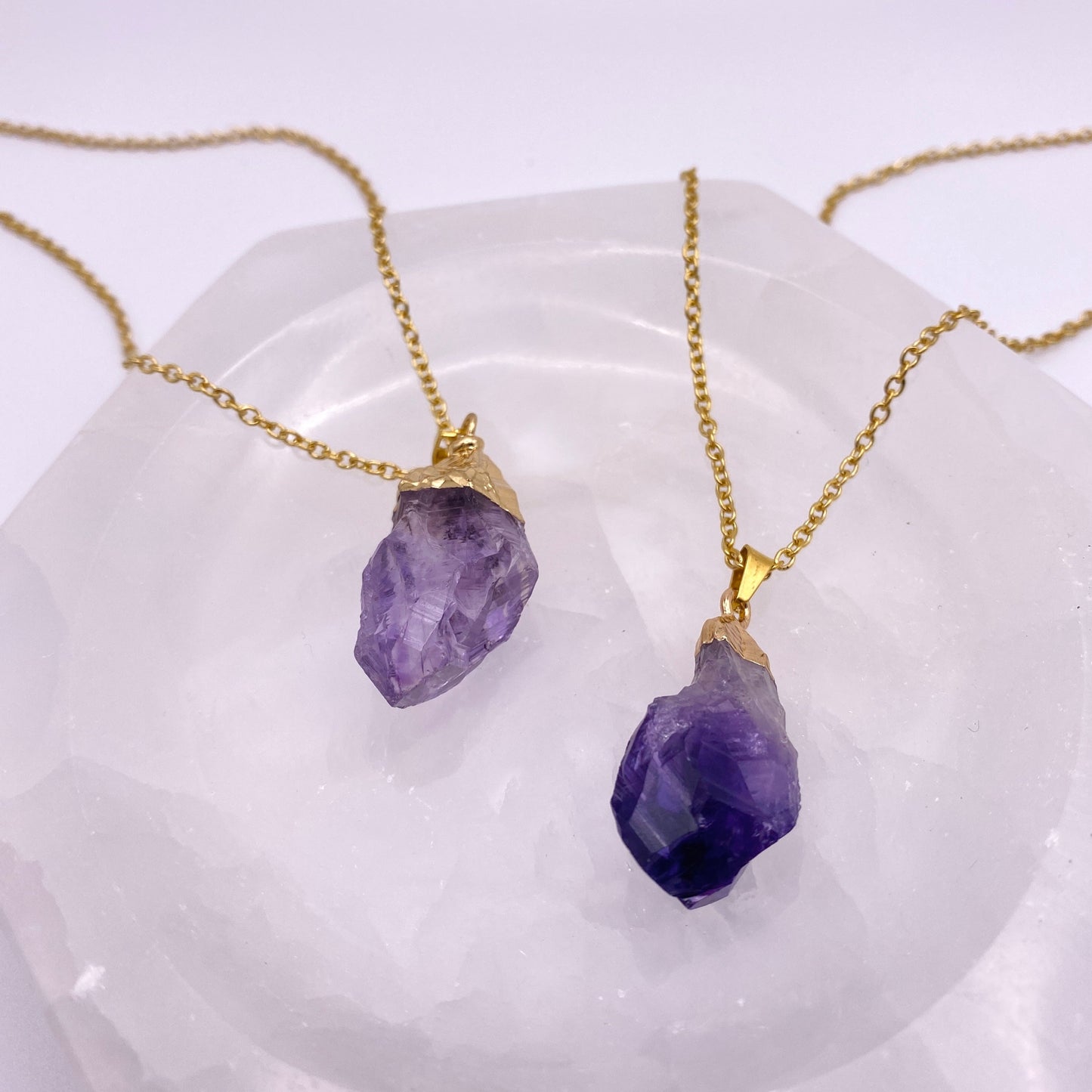Amethyst Raw Stone Necklace Image
